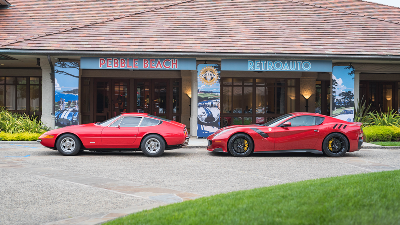 Many old and new Ferraris in town for the 70th Anniversary celebrations